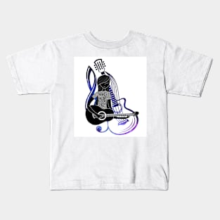 Guitar girl Kids T-Shirt